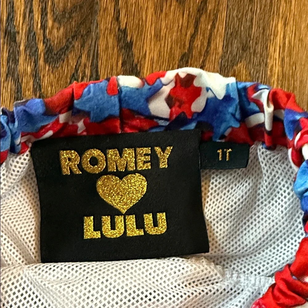 Romey Loves Lulu Star Patterned Swim Trunks - Picture 2 of 3